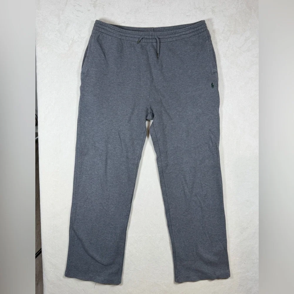Polo Ralph Lauren Size Large Men’s Soft Cotton Charcoal Joggers Sweatpants Logo